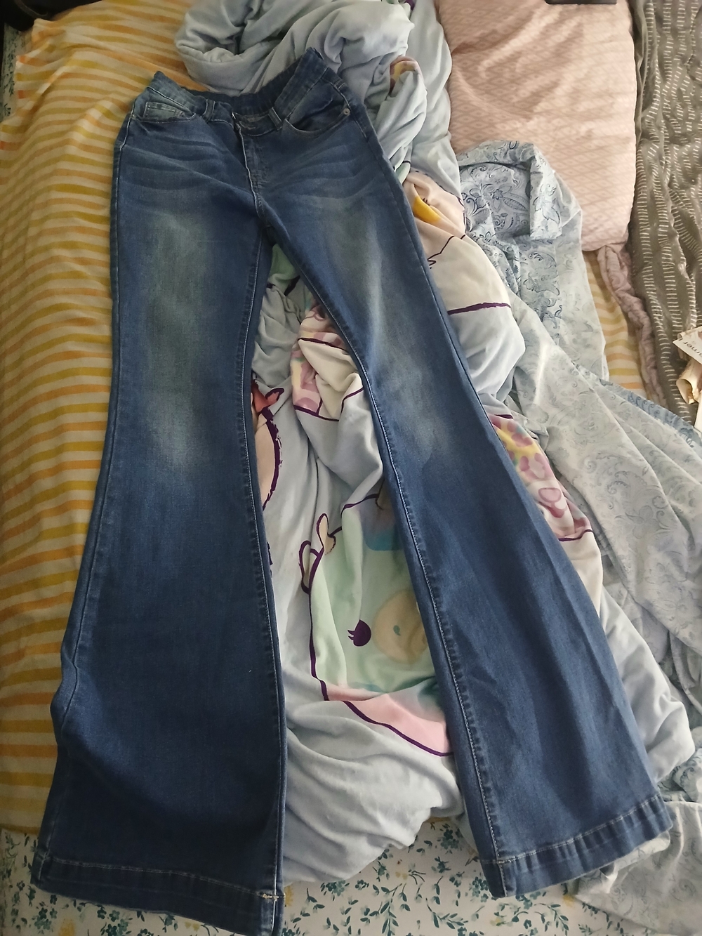 Classic Women's Blue Flare Jeans